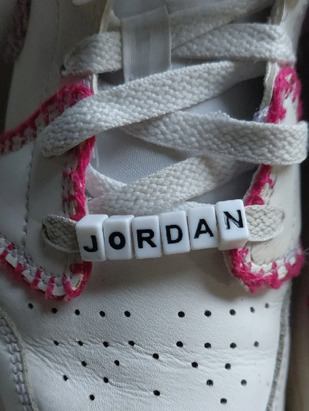 Jordan white leather